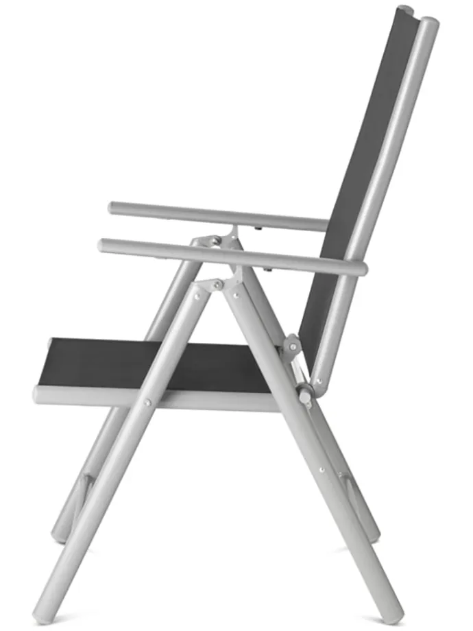 2er-Set: Gartenstühle in Anthrazit - (B)56 x (H)106 x (T)87,5 cm
