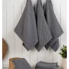 6er-Set: Geschirrtücher in Grau - (L)76 x (B)43 cm