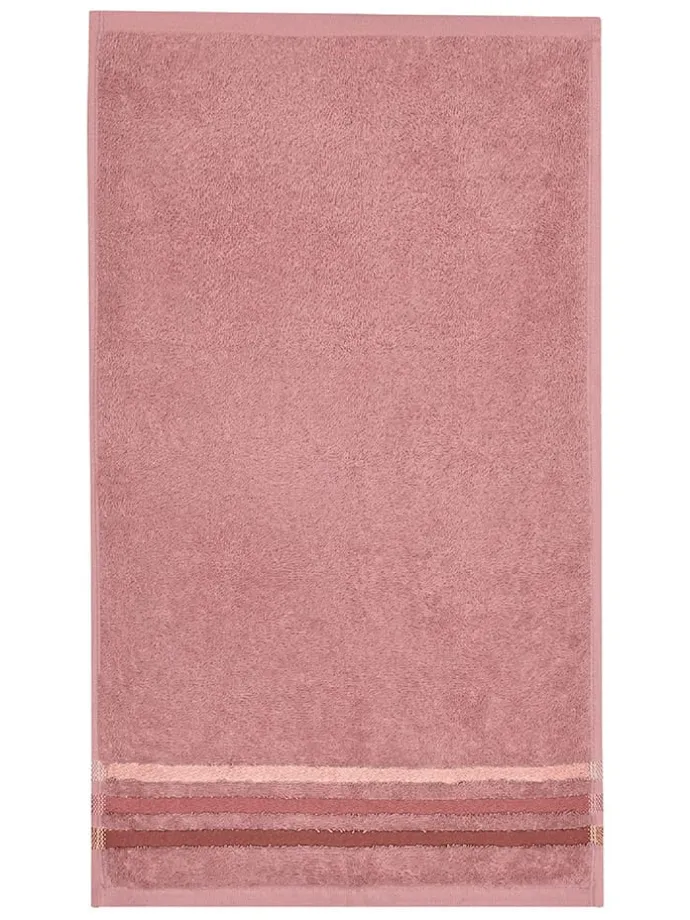 5er-Set: Gästehandtücher "Skyline" in Rosa