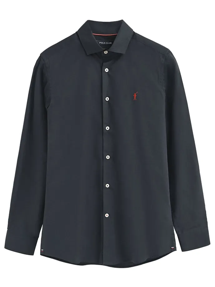 2er-Set: Hemden - Slim fit - in Weiß/ Dunkelblau
