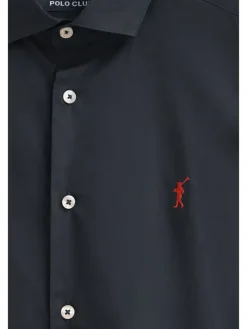 2er-Set: Hemden - Slim fit - in Weiß/ Dunkelblau
