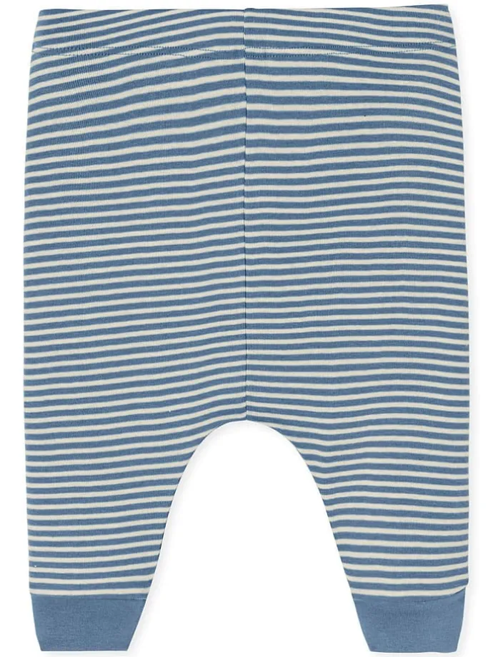 3er-Set: Hosen in Creme/ Blau