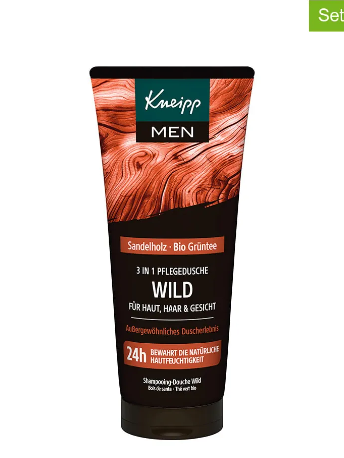 3er-Set: 3in1 Duschgel & Shampoo "Wild", je 200 ml