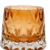 2er-Set: Kerzenständer in Orange/ Rosa - (H)10,5 cm