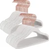 50er-Set: Kinderkleiderbügel in Weiß/ Roségold - (B)30 x (H)20,5 cm