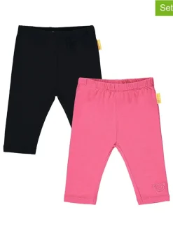 2er-Set: Leggings in Pink/ Schwarz