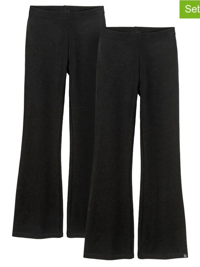 2er-Set: Leggings in Schwarz