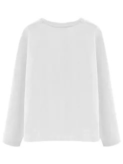 2er-Set: Longsleeves in Dunkelblau/ Weiß
