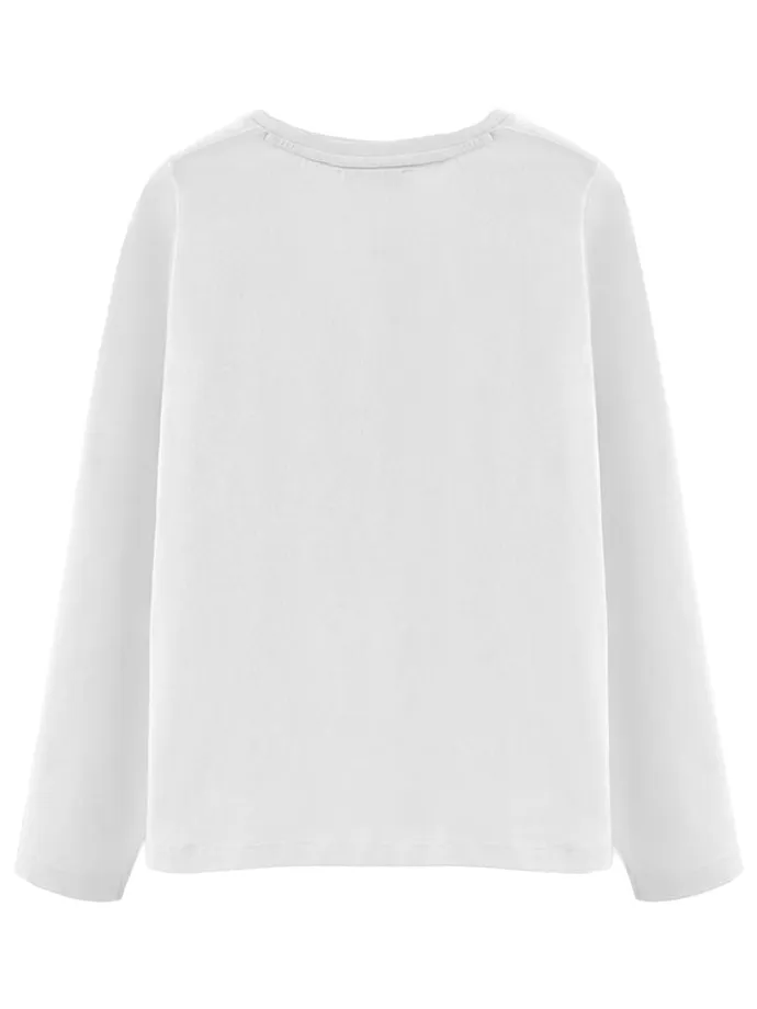 2er-Set: Longsleeves in Dunkelblau/ Weiß