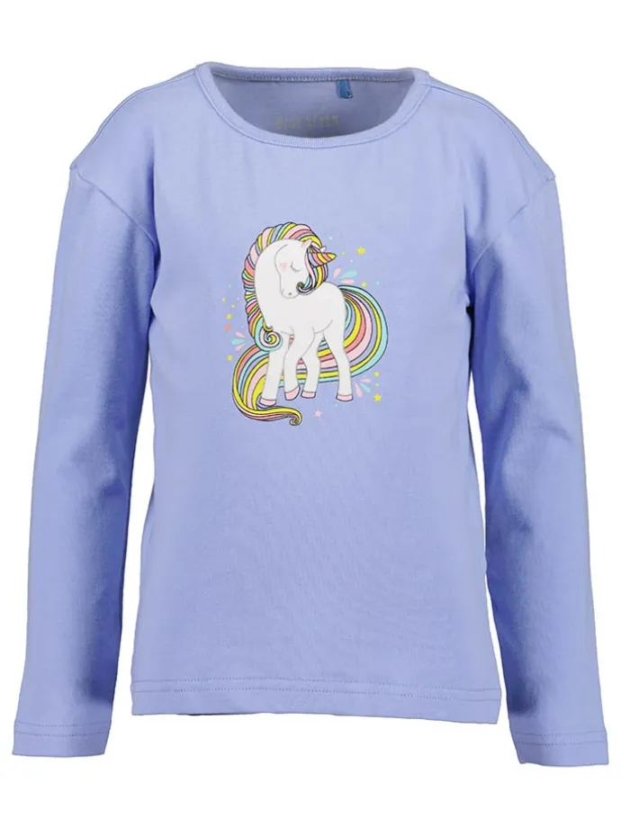 2er-Set: Longsleeves in Grün/ Hellblau