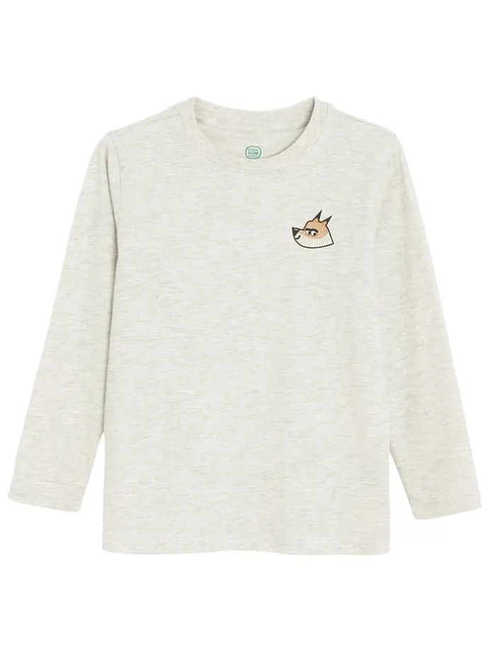 3er-Set: Longsleeves in Türkis/ Creme/ Hellbraun