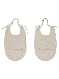 2er-Set: Lätzchen "Calm moon" in Beige