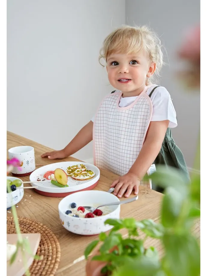 5er-Set Lätzchen in Weiß/ Bunt