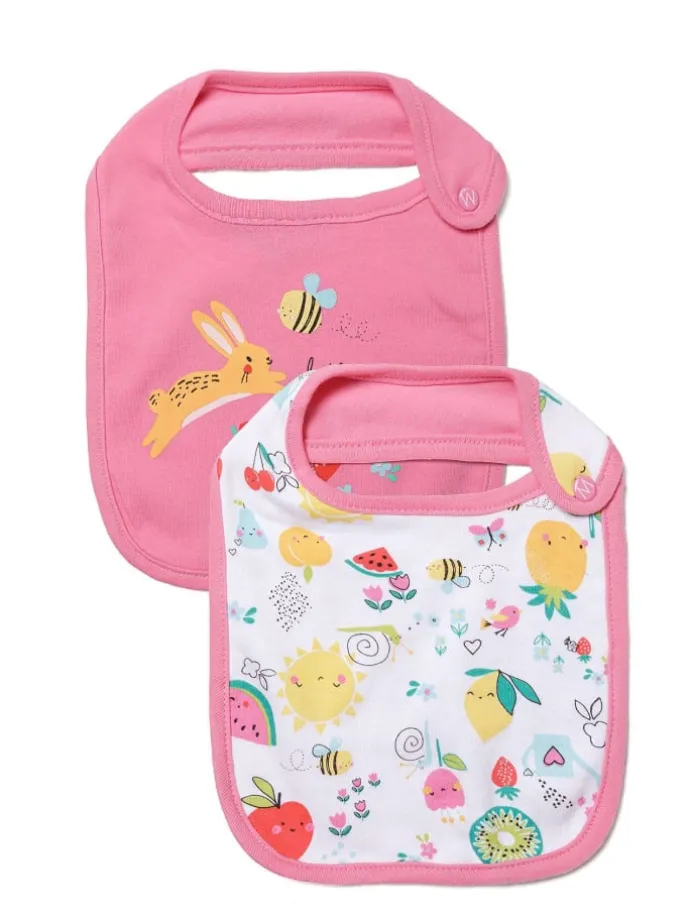 2er-Set: Lätzchen tulip 4 in pink
