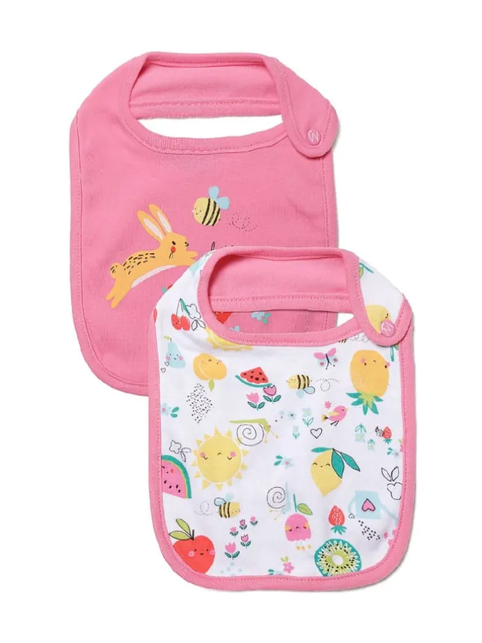 2er-Set: Lätzchen tulip 4 in pink