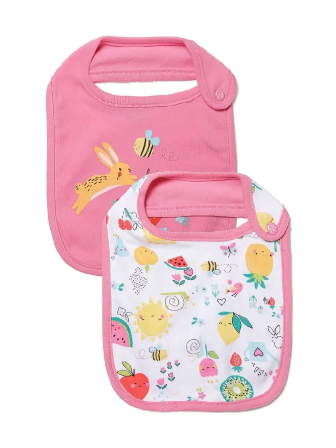 2er-Set: Lätzchen tulip 4 in pink