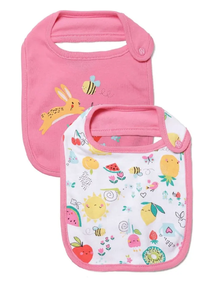 2er-Set: Lätzchen tulip 4 in pink