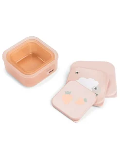 3er-Set: Lunchboxen "Tiny farm" in Rosa