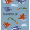 2er-Set: Lunchbox-Sticker "Dragon" in Bunt