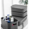 4er-Set: Make-Up Organizer in Grau