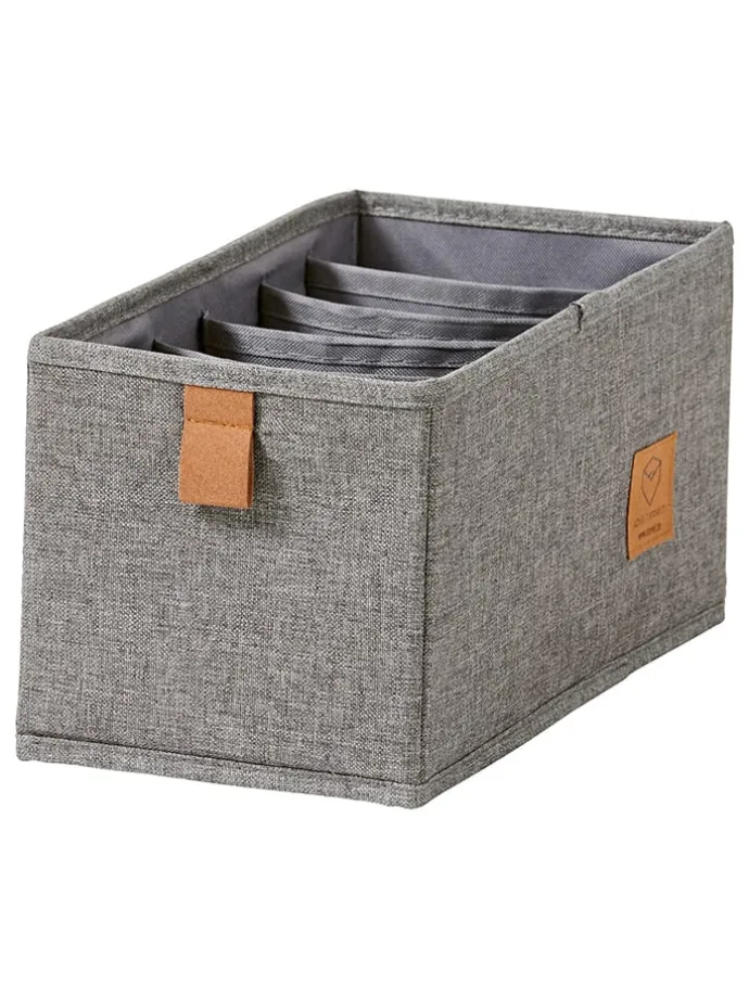 2er-Set: Organizer in Grau - (B)30 x (H)15 x (T)15 cm