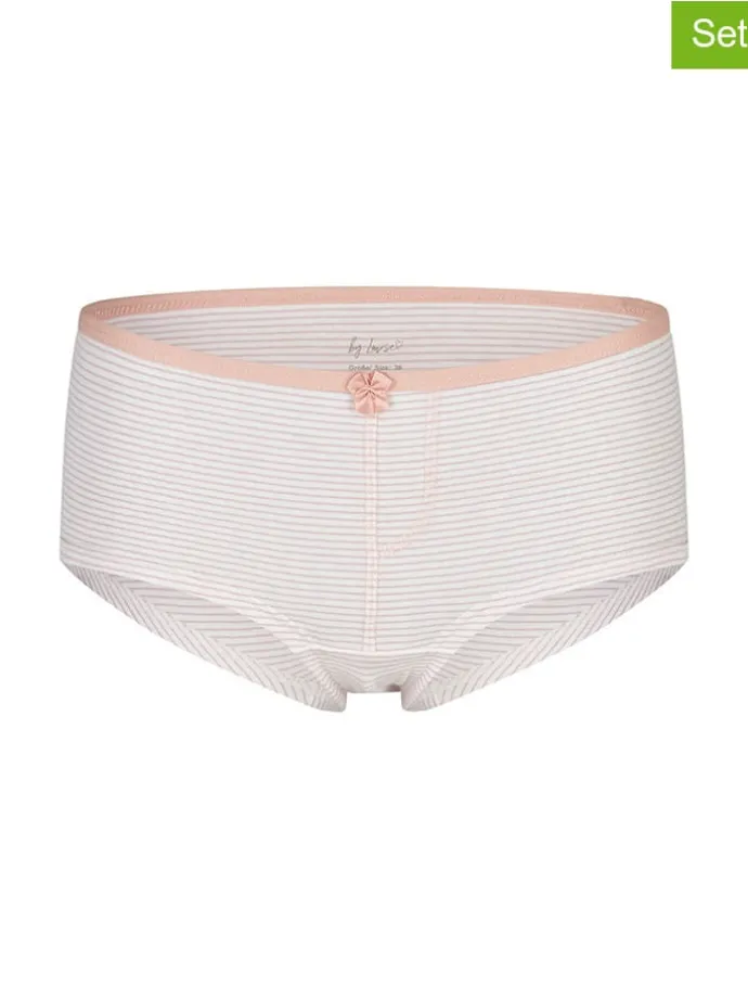 3er-Set: Pantys in Creme/ Rosa