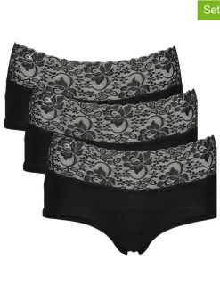 3er-Set: Pantys in Schwarz