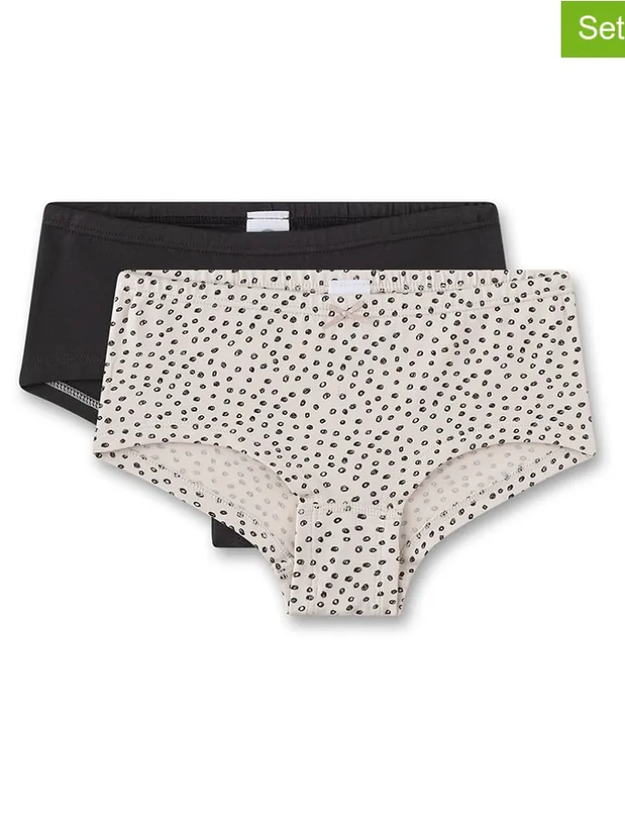 2er-Set: Pantys in Schwarz/ Beige