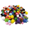 800er-Set: Pompons in Bunt