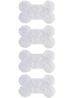 4er-Set: Reinigungsschwämme in Grau/ Weiß - (B)11 x (H)3,5 x (T)7,5 cm