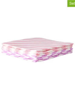 2er-Set: Reinigungstücher in Lila/ Rosa - 2x 6 Stück