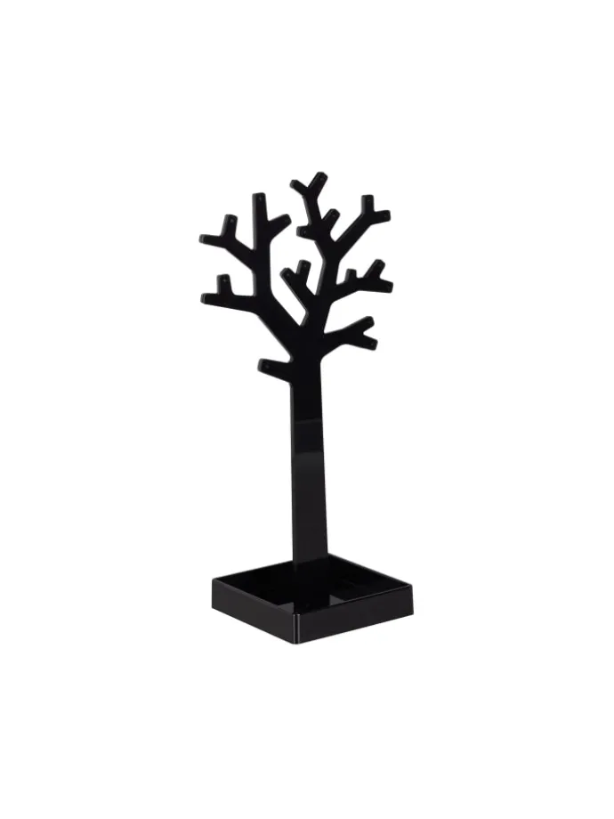 2er-Set: Schmuckständer Baum in Schwarz/Weiß