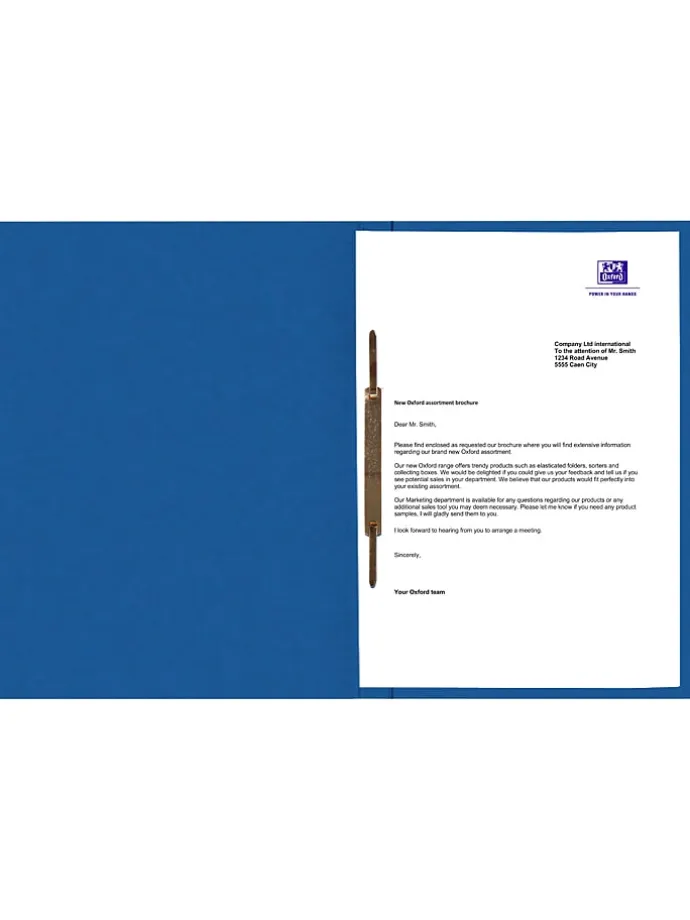 5er-Set: Schnellhefter "Top File+" in Blau - DIN A4