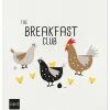 2er-Set: Schwammtücher "Breakfast Club" in in Weiß/ Bunt - (L)20 x (B)17 cm