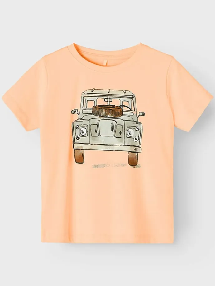 2er-Set: Shirts in Orange/ Weiß
