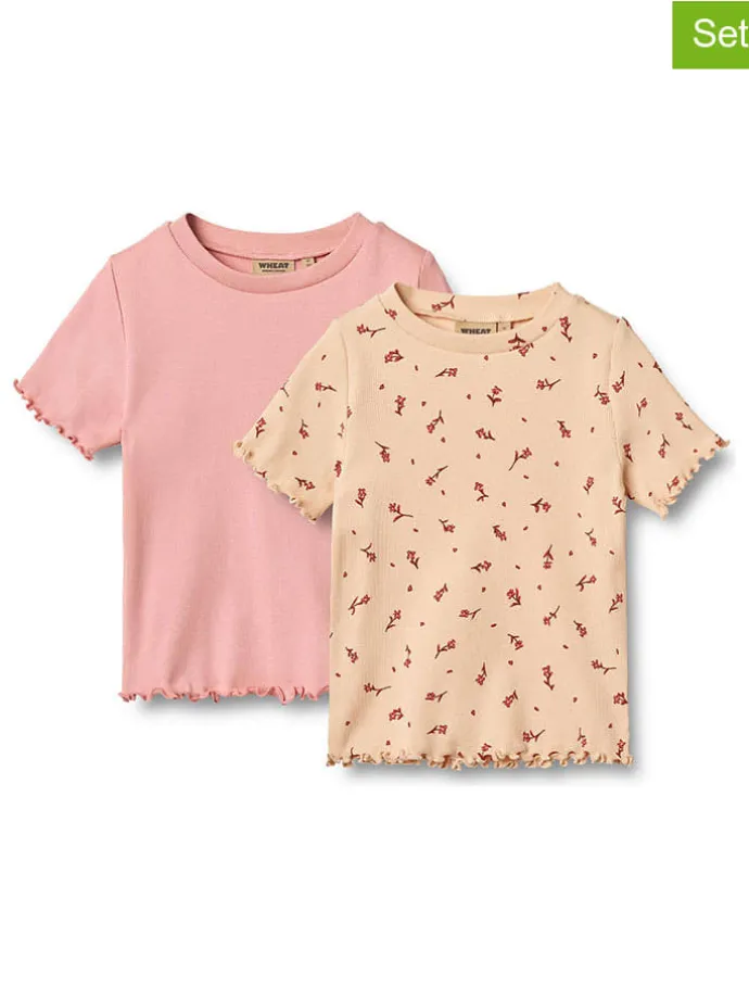2er-Set: Shirts in Rosa/ Orange