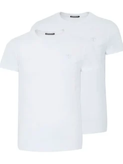 2er-Set: Shirts in Weiß