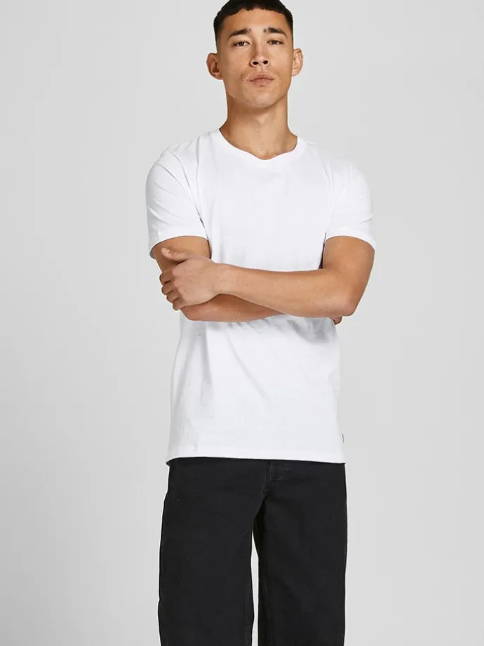 3er-Set: Shirts in Weiß/ Schwarz/ Dunkelblau