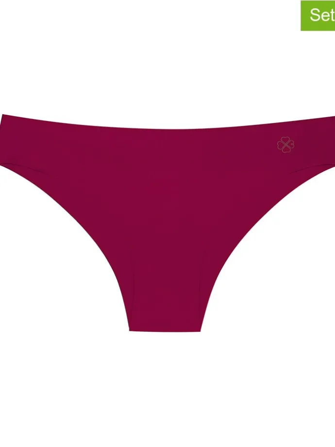 2er-Set: Slips in Bordeaux