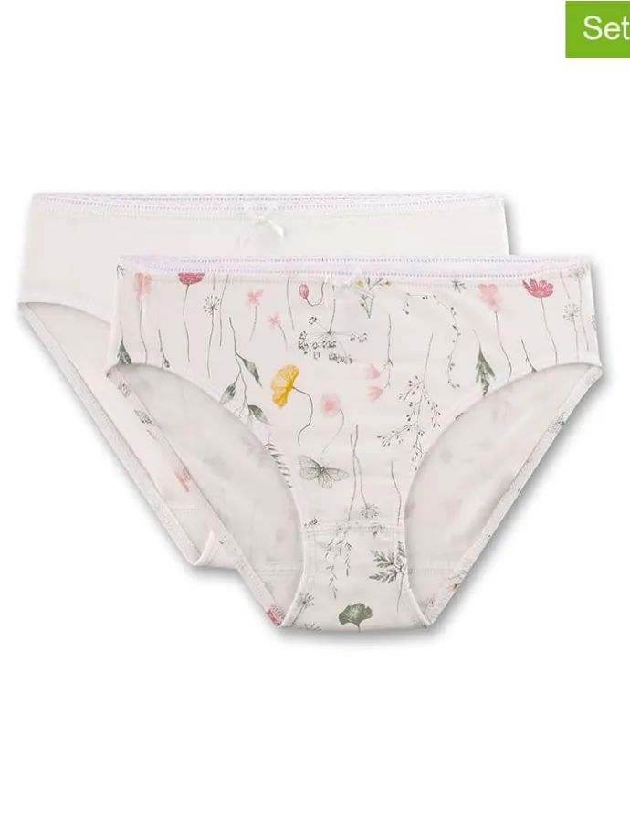 2er-Set: Slips in Creme
