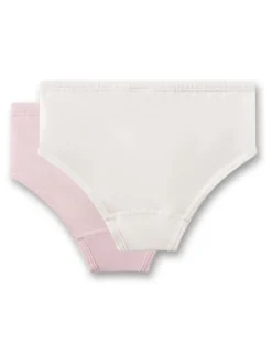 2er-Set: Slips in Creme/ Rosa