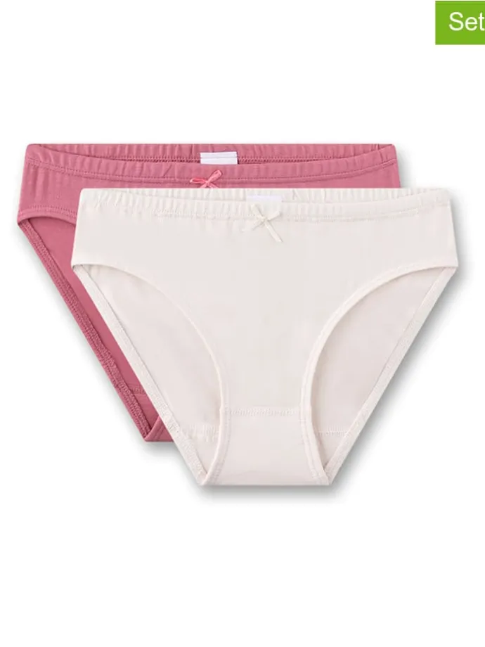 2er-Set: Slips in Rosa/ Creme