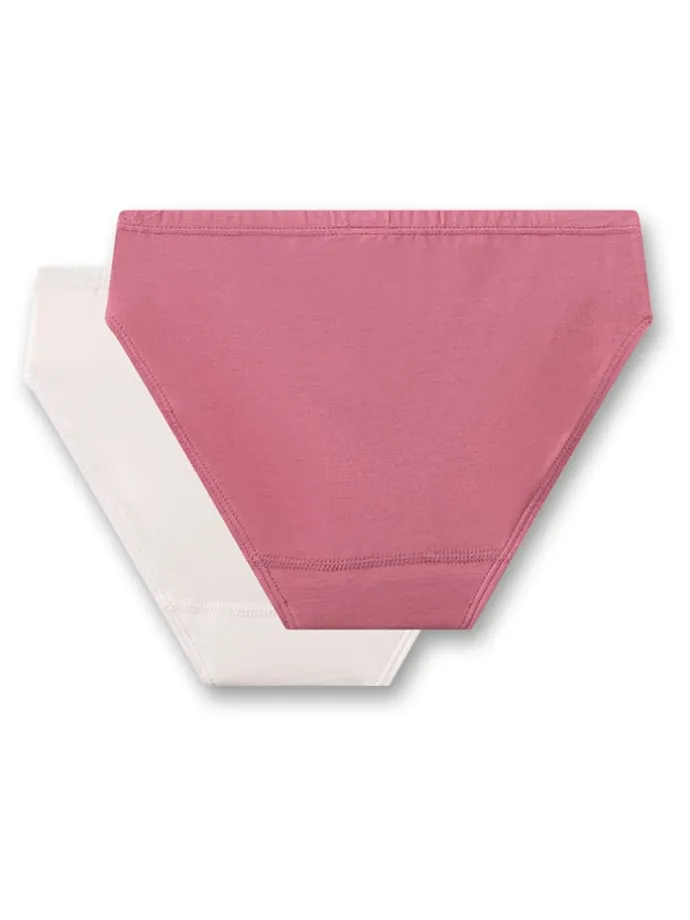 2er-Set: Slips in Rosa/ Creme