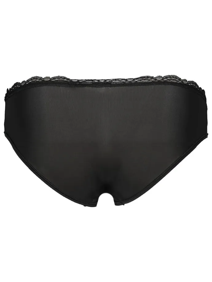 3er-Set: Slips in Rosa/ Schwarz/ Beige