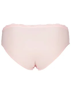 3er-Set: Slips in Rosa/ Schwarz/ Beige