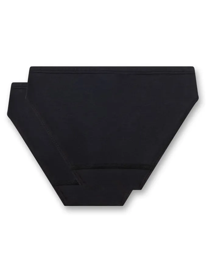 2er-Set: Slips in Schwarz