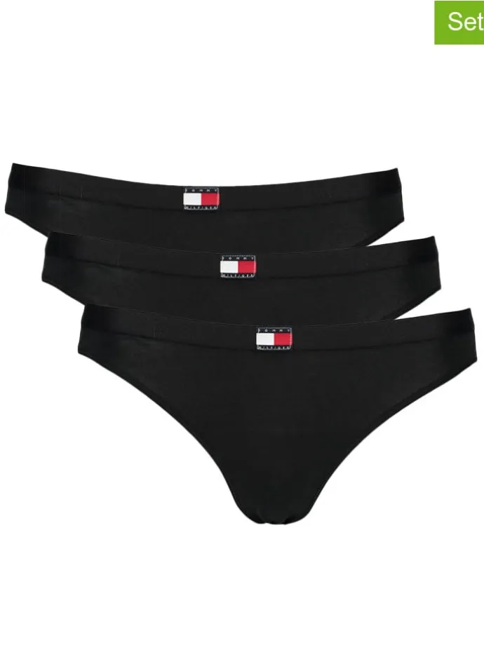3er-Set: Slips in Schwarz