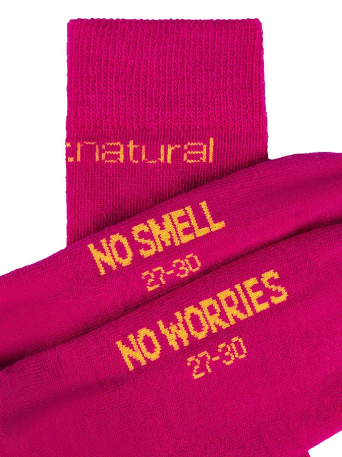 2er-Set: Socken "All Day" in Fuchsia
