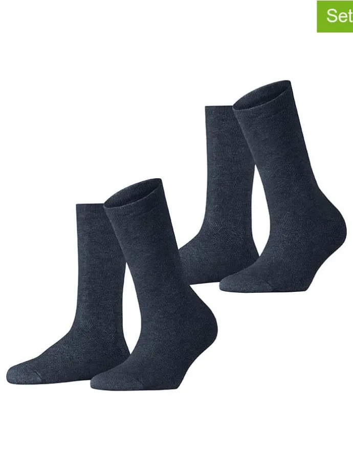 2er-Set: Socken ''Cloud'' in Dunkelblau