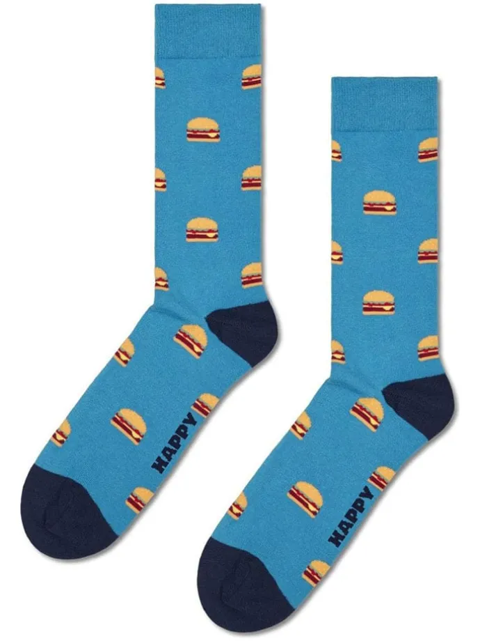 4er-Set: Socken "Food" in Blau/ Dunkelblau/ Schwarz